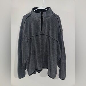IZOD PerformX 1/4 Zip Fleece Pullover Grey Men's 2X PFX Activewear
